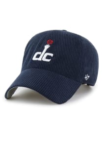47 Washington Wizards DC Logo Thick Cord Clean Up Adjustable Hat - Navy Blue