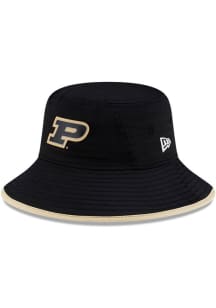 New Era Purdue Boilermakers Black Digitech Drawstring Mens Bucket Hat