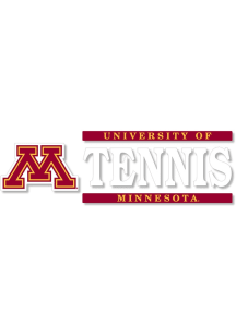 Minnesota Golden Gophers 6x2 Tennis Auto Decal - Maroon
