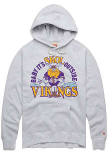 Homage Minnesota Vikings Mens Ash Skol Outside Fashion Hood