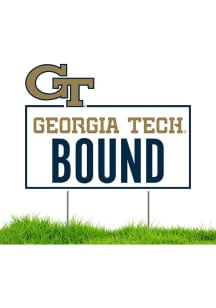 GA Tech Yellow Jackets School Bound Yard Sign - White