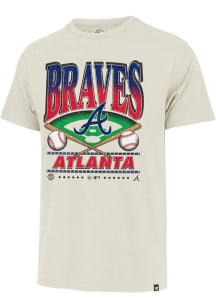 47 Atlanta Braves White Straight Shot Two Franklin Short Sleeve Fashion T Shirt