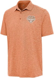 Antigua Texas Longhorns Mens Burnt Orange 2026 NCAA WCWS Champions Par 3 Short Sleeve Polo