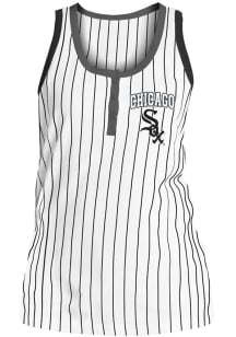 New Era Chicago White Sox Womens White Pinstripe Tank Top
