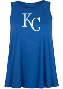 New Era Kansas City Royals Womens Blue Cut off Tank Top