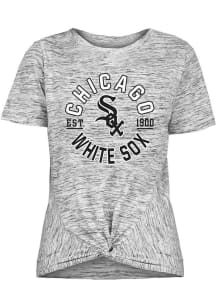 New Era Chicago White Sox Womens Black Novelty Short Sleeve T-Shirt