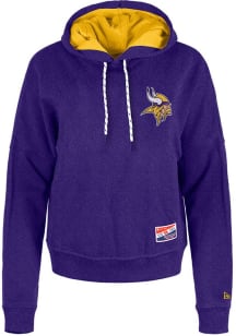 New Era Minnesota Vikings Womens Purple Washed Hooded Sweatshirt