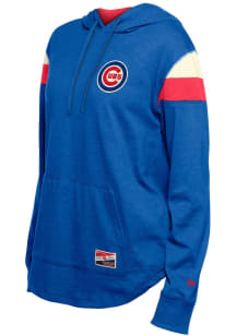New Era Chicago Cubs Womens Blue Curved Hooded Sweatshirt
