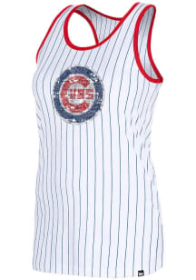 New Era Chicago Cubs Womens White Racerback Tank Top