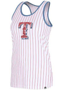 New Era Texas Rangers Womens White Racerback Tank Top