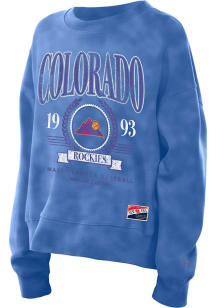 New Era Colorado Rockies Womens Light Blue City Connect Crew Sweatshirt