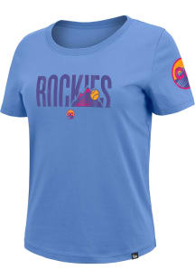 New Era Colorado Rockies Womens Light Blue City Connect Short Sleeve T-Shirt