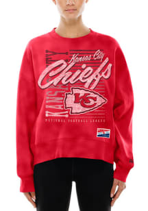 New Era Kansas City Chiefs Womens Red Throwback Crew Sweatshirt