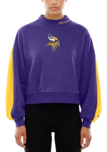 New Era Minnesota Vikings Womens Purple Sport Crew Sweatshirt