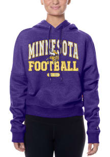 New Era Minnesota Vikings Womens Purple Throwback Hooded Sweatshirt