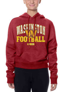 New Era Washington Commanders Womens Maroon Throwback Hooded Sweatshirt