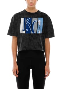 New Era Kansas City Royals Womens Black Sport Short Sleeve T-Shirt