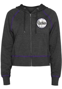 New Era Colorado Rockies Womens Black Contrast Long Sleeve Full Zip Jacket