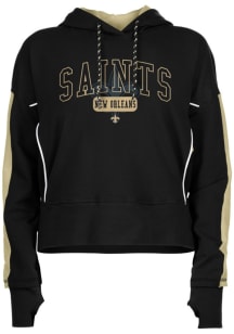 New Era New Orleans Saints Womens Black Active Hooded Sweatshirt