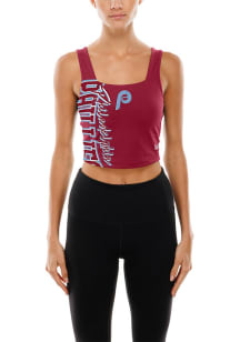 New Era Philadelphia Phillies Womens Maroon Reversible Sport Tank Top