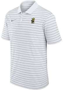 Nike Wichita State Shockers Mens White Vault Logo Victory Stripe Short Sleeve Polo