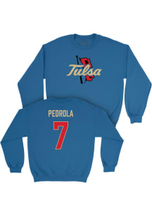 Arnau Pedrola Tulsa Golden Hurricane Mens Blue NIL Legacy Player Crew