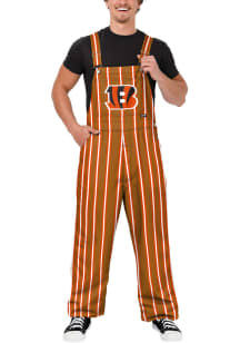 Forever Collectibles Cincinnati Bengals Mens Brown Sideline Spirit Overalls