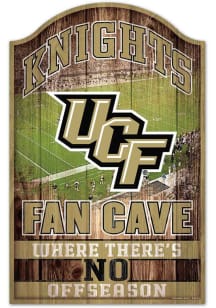 UCF Knights Football Fan Cave Sign - Gold