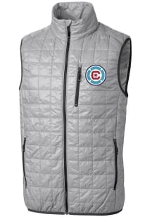 Cutter and Buck Chicago Fire Mens Grey Rainier PrimaLoft Sleeveless Jacket