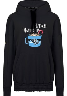 Levelwear Utah Mammoth Womens Black Waterfall Mellow Hooded Sweatshirt