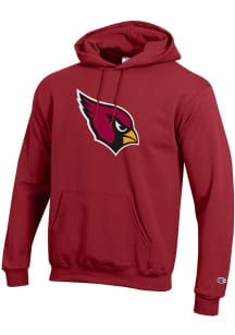 Champion Arizona Cardinals Mens Cardinal Powerblend Long Sleeve Hoodie