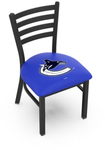 Vancouver Canucks Stationary Black Wrinkle Finish Pub Stool - Black