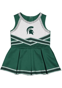 Colosseum Michigan State Spartans Baby Green Lollipop Park Sets Cheer Dress