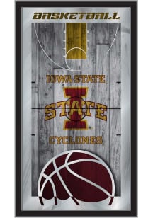 Iowa State Cyclones Basketball Hanging Back Bar Mirror