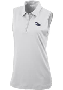 Columbia Pitt Panthers Womens White Heat Seal Tend the Ball Tank Top