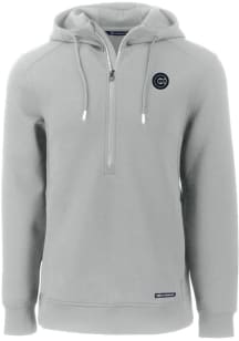 Cutter and Buck Chicago Cubs Mens Grey Mono Roam Hood