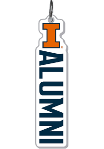 Illinois Fighting Illini Alumni Acrylic Keychain - Orange