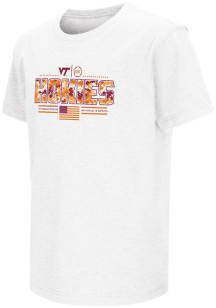 Colosseum Virginia Tech Hokies Youth White Team Graphic Short Sleeve T-Shirt