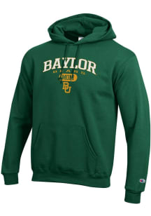 Champion Baylor Bears Mens Green Pill Box Mom Powerblend Long Sleeve Hoodie