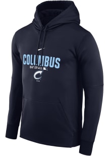 Nike Columbus Clippers Mens Navy Blue Therma PO Hood