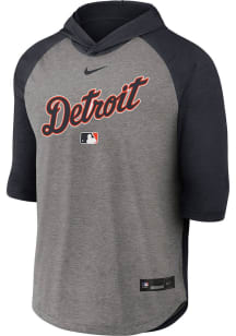 Nike Detroit Tigers Grey Authentic Collection Short Sleeve Hoods