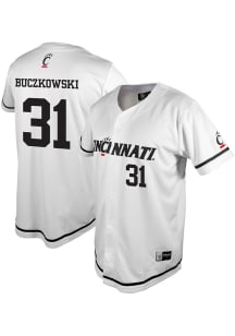 Adam Buczkowski  Cincinnati Bearcats Mens White NIL Baseball Jersey