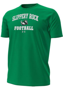 Under Armour Slippery Rock Green Football Football Performance Short Sleeve T Shirt