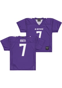 Jacob Knuth   K-State Wildcats Purple NIL Purple Football Jersey