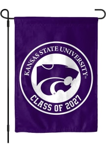 K-State Wildcats Class of 2027 Garden Flag - Purple