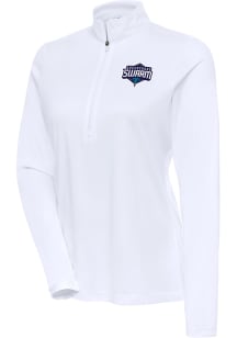 Antigua Greensboro Swarm Womens White Flex Qtr Zip