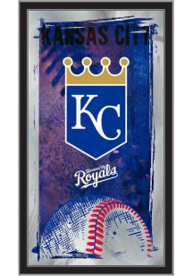 Kansas City Royals Baseball Hanging Back Bar Mirror