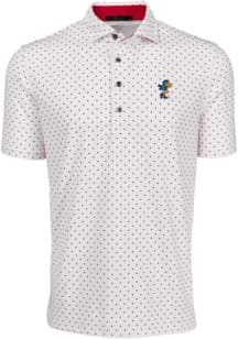 Greyson Kansas Jayhawks Mens Red Icon Vintage Short Sleeve Fashion Polo