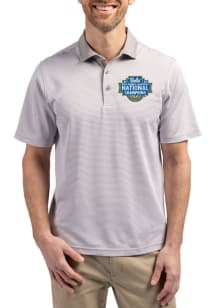 Cutter and Buck UCLA Bruins Mens Anthracite 2026 WBB Champions Virtue Eco Pique Micro Stripe Short..