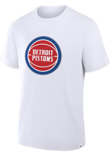 Detroit Pistons White Essential Short Sleeve T Shirt